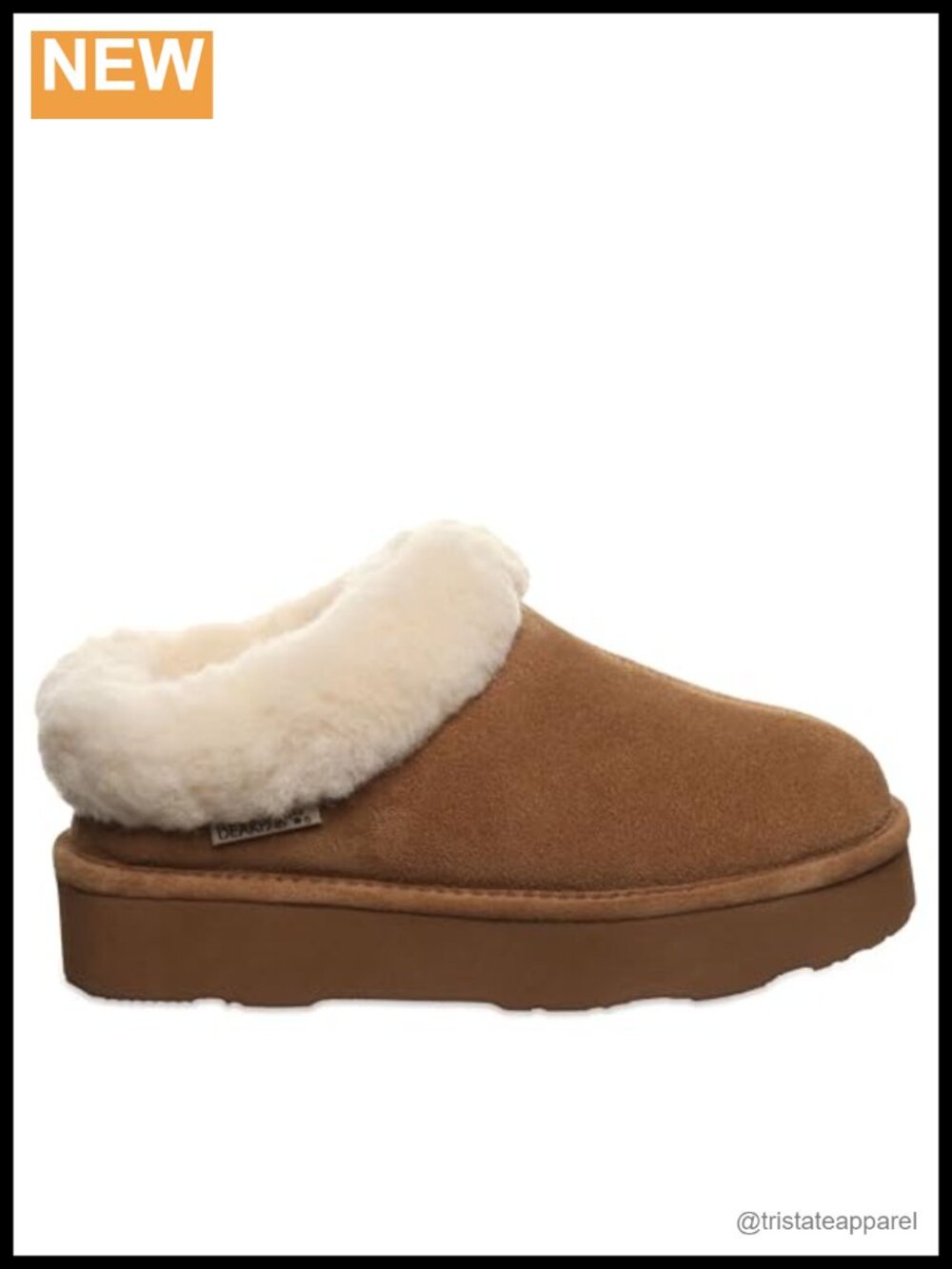 Women's Ankle Bootie with Wool Blend Lining, Suede, Faux Fur Trim, Water